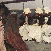 George Hendrik Breitner Three Women on Board (nn02) oil painting on canvas